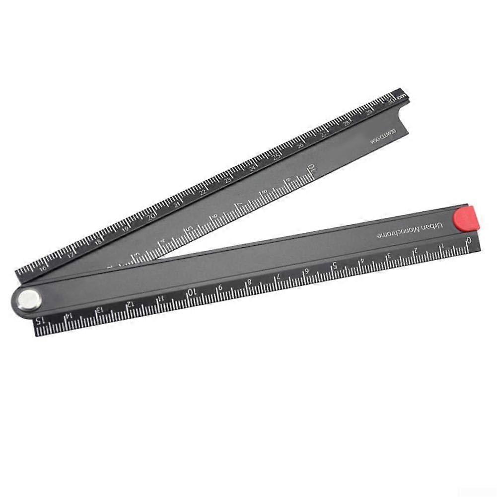 Compact 300 mm inch metal ruler for measuring tools with clear engraved scale