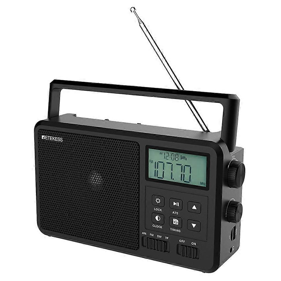 Retekess TR638 LCD Digital Display Full-band Bluetooth Radio TR638 (EU Plug)