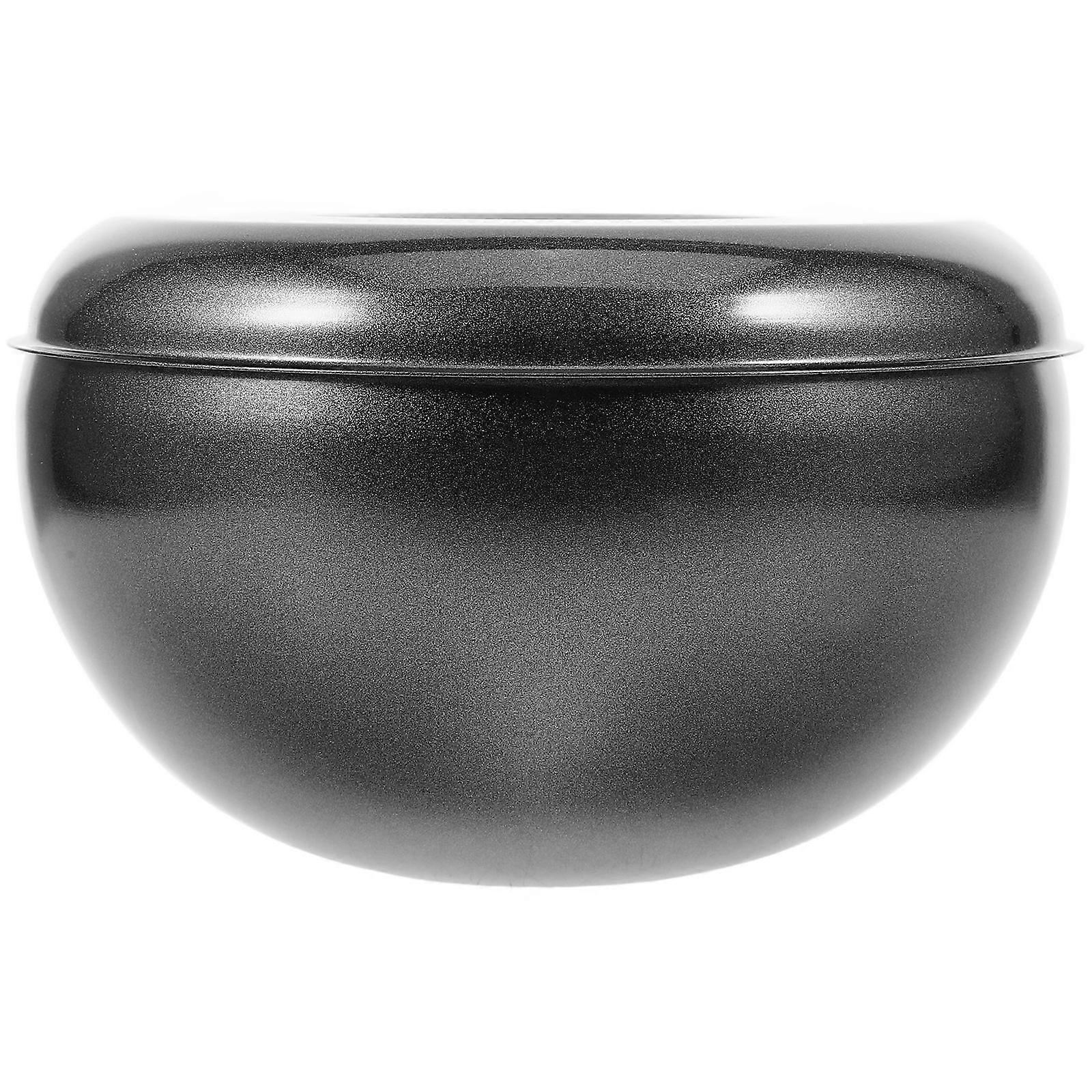 Stainless Steel Food Bowl for Storage Black Kitchen Serving Bowl with Fine Workmanship 7.9 Inches