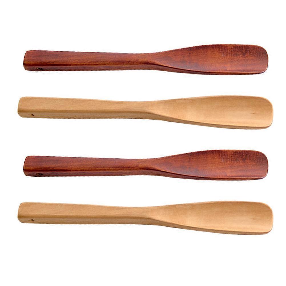 Brown Plastic Shoehorns for Easy Shoe Wearing Tools with Smooth Edges and 4Pcs