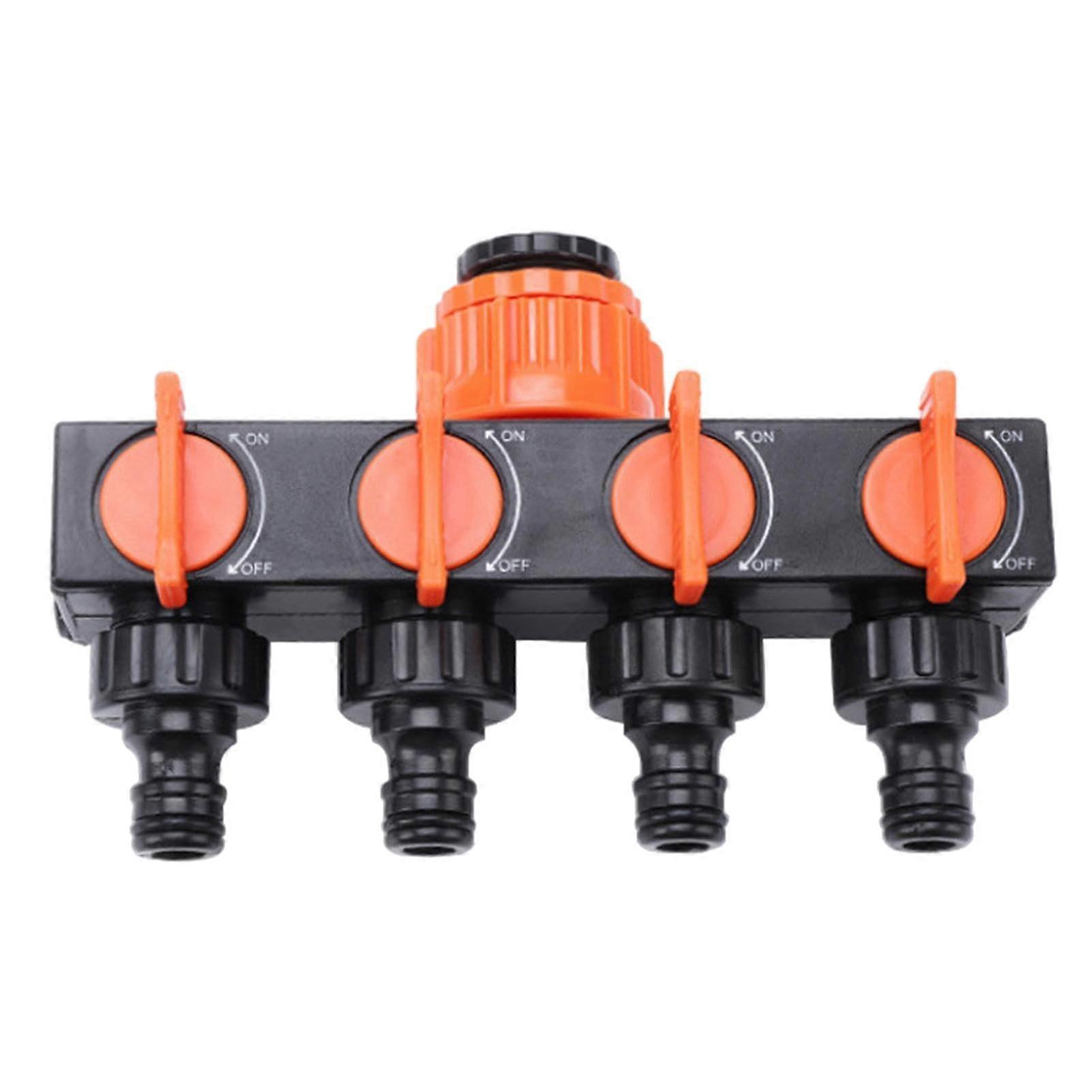 Multi Port Hose Distributor 4 Way Garden Hose Connector Y Connection Water Hose Splitter for Efficient Watering
