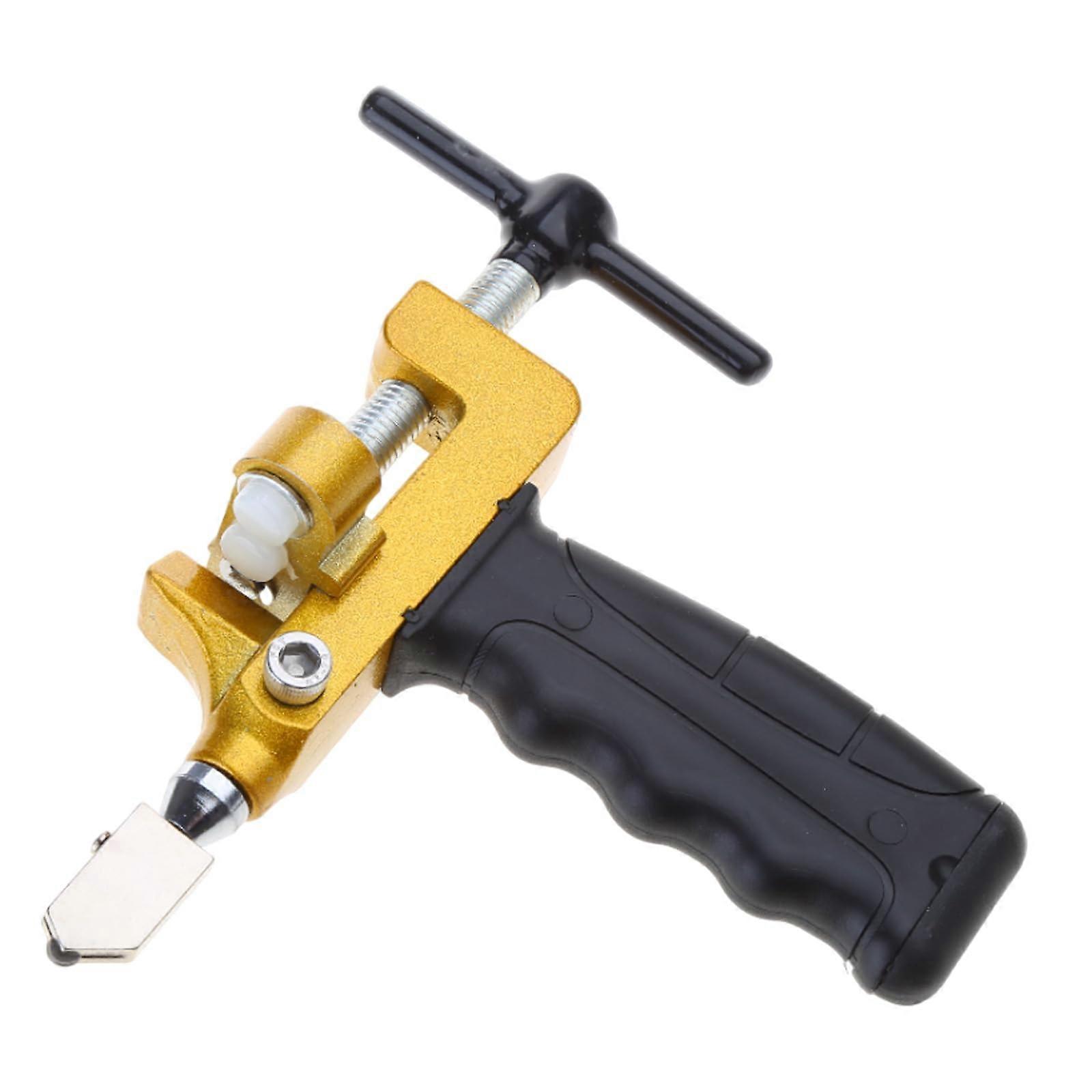 Professional Manual Glass Tile Cutter, 2 in 1 Tool for Cutting Ceramic Tile and Glass, Portable Cutter, Hand Tools, Black