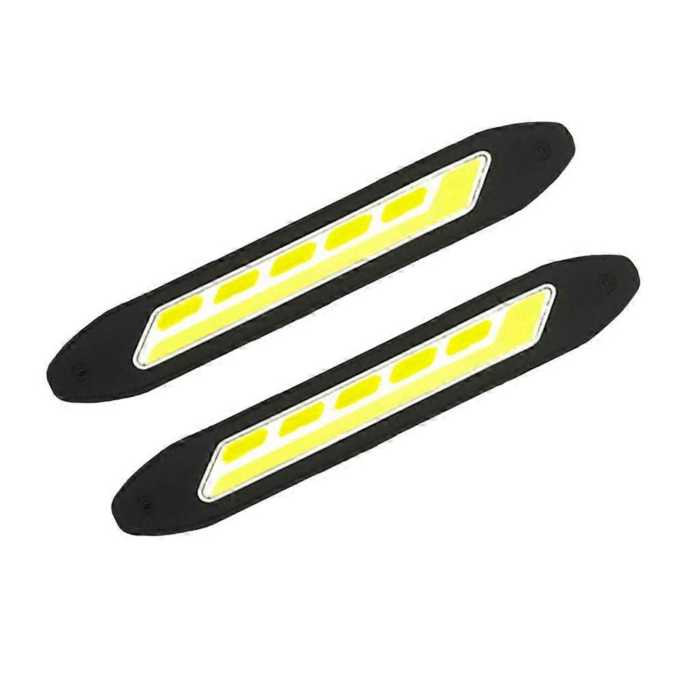 2pcs Super Bright Daytime Running Lights for Car Silicone DRL Lights with Low Power Consumption, Easy Installation & Enhanced Safety