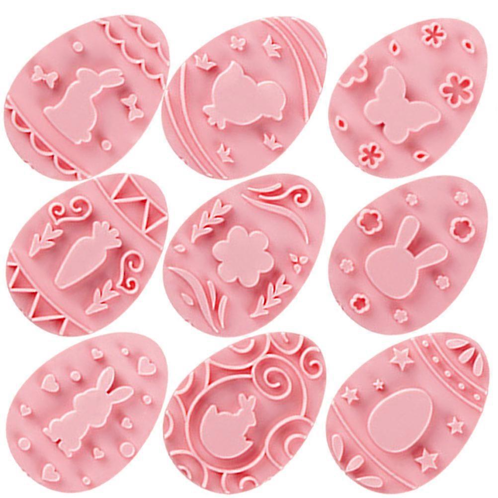 9Pcs Cookie Mold Easter Baking Molds DIY Easter Biscuit Molds Dessert Baking Set