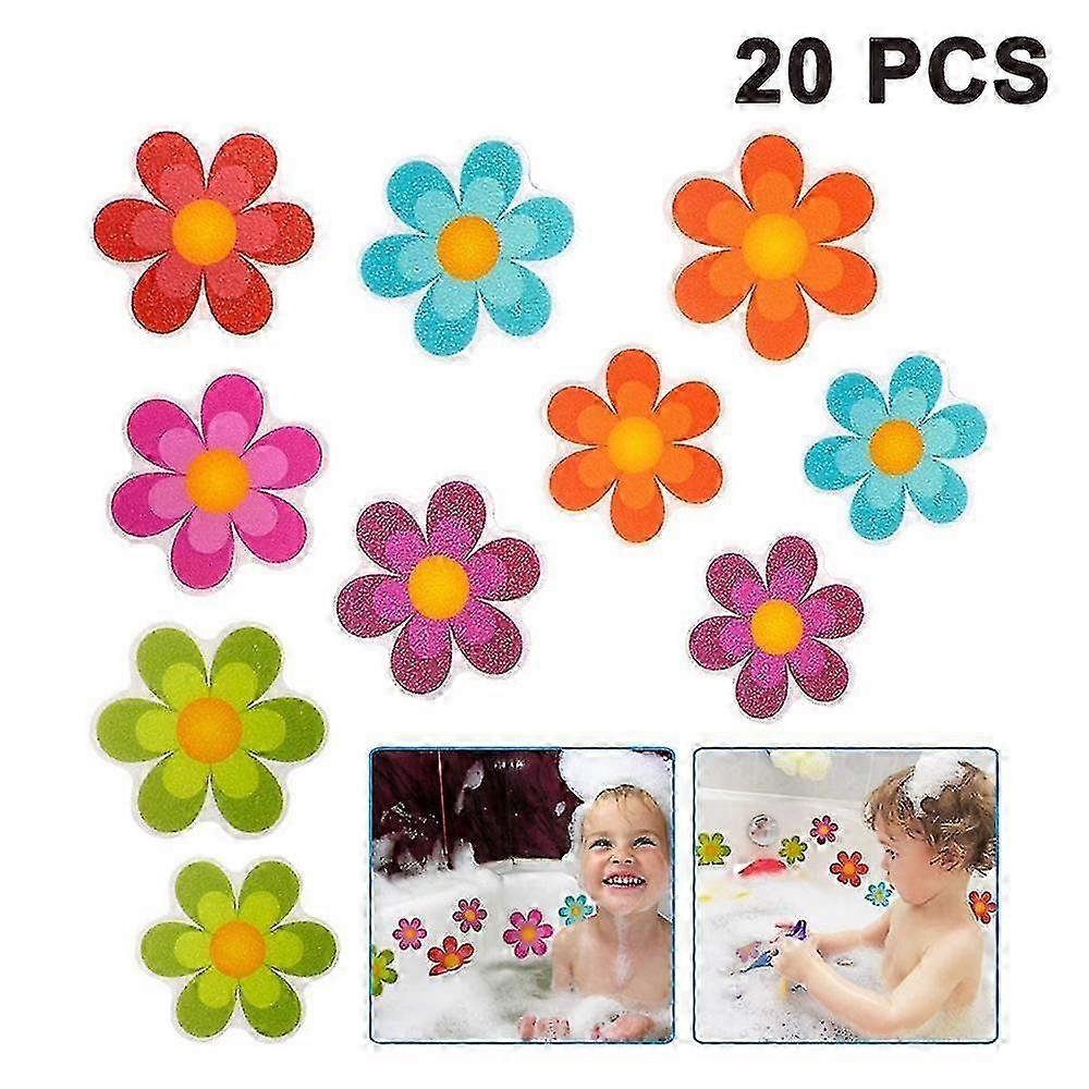 Secure shower stickers flower shape for non-slip bathing