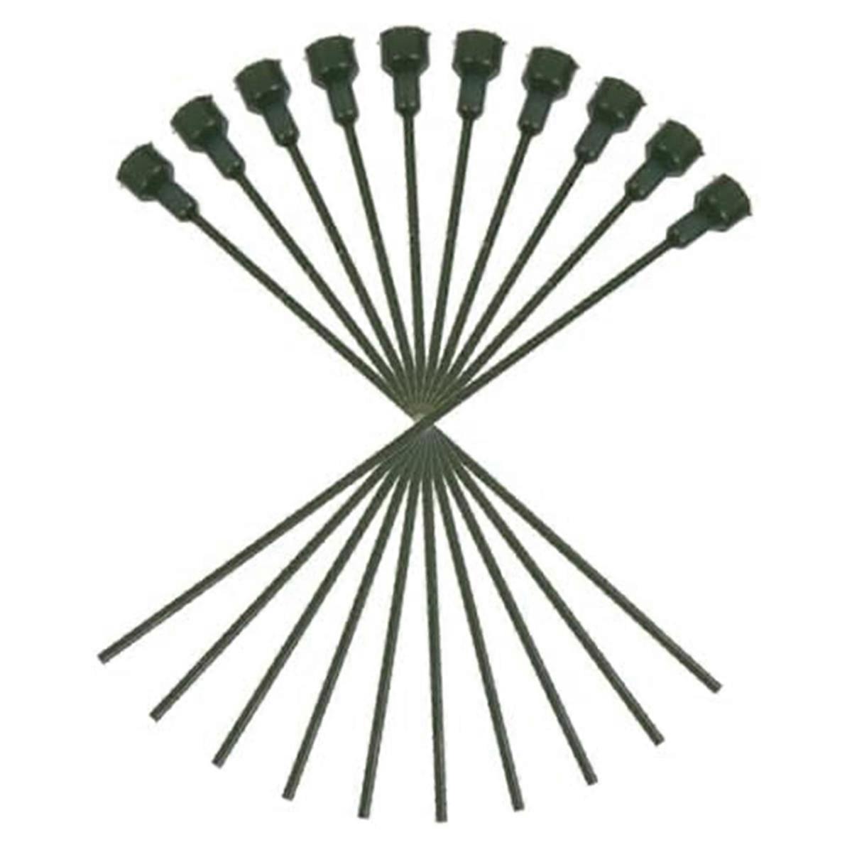 10pcs Flower Extension Pole Plastic Flower Stems,Green