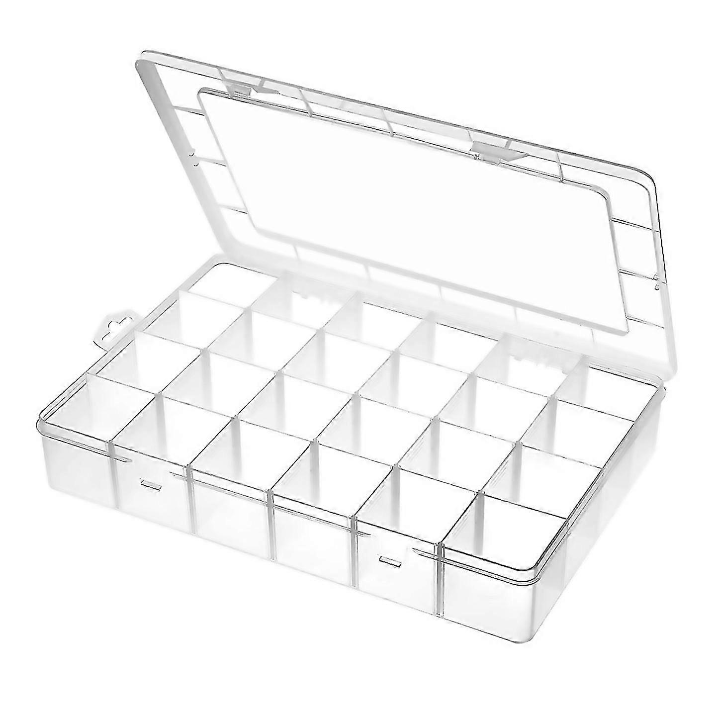 For Large 24 Grids Plastic Organizer Box Adjustable Dividers