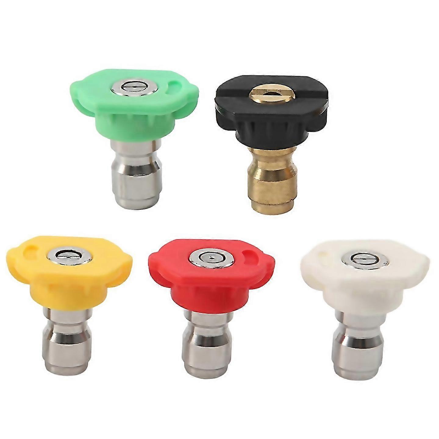 5pcs Nozzles 14 Quick Connection Tip Set 40 Gpm Multiple Degrees