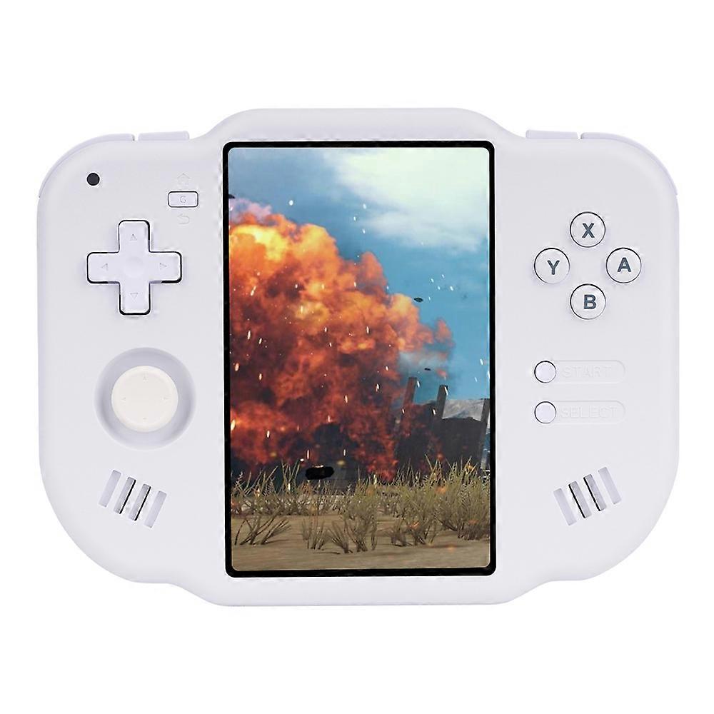 AMPOWN Mini Zero 40 Android 4 Inch 64-bit Handheld Game Console Retro Classic Gaming Device with 64GB TF Card White