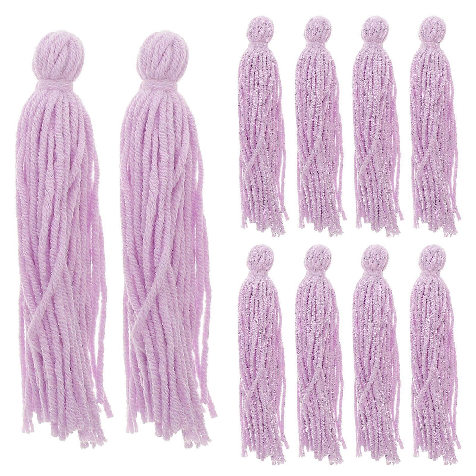 Violet Fish Breeding Mop for Aquarium Use Woolen Yarn Spawning Mops for Shrimp and Angelfish 10pcs