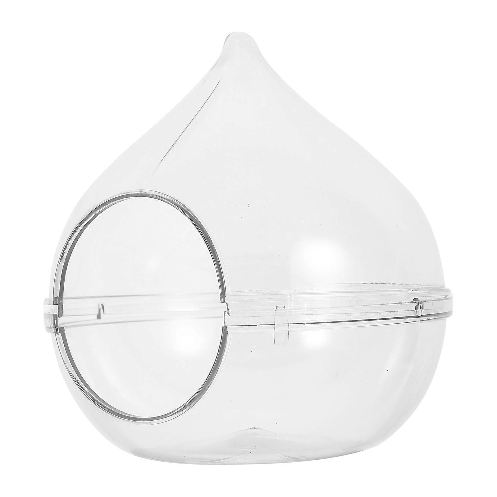 Hamster Shower Room Small Transparent Acrylic Bath Container Sturdy Design Smooth Edges for Hamsters Chinchillas and Other Small Animals