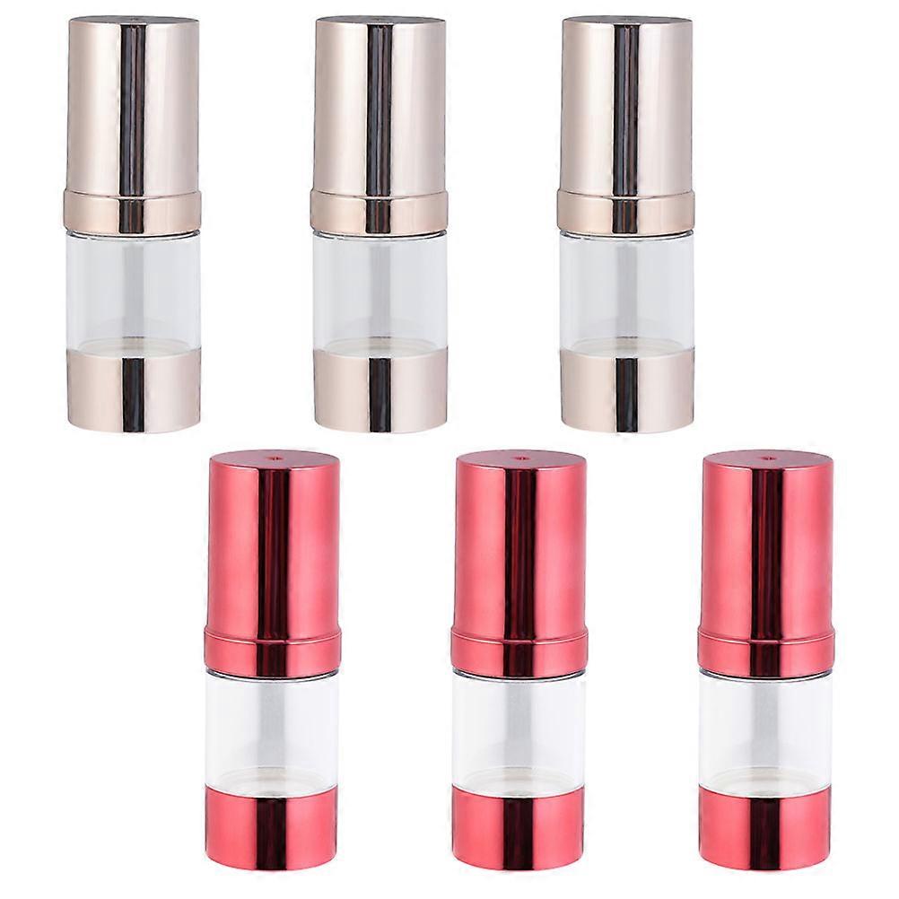 Foundation Container 6Pcs Assorted Color Round Cosmetics Bottle For Daily Use Storage Sealing