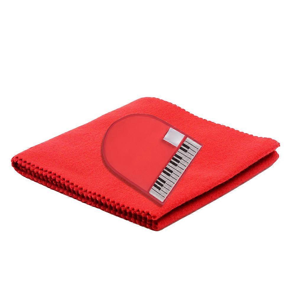 Piano Dust Proof Cover 1 Set For Piano Keys With Fibre Cloth In Red For Home Use And Music Practice