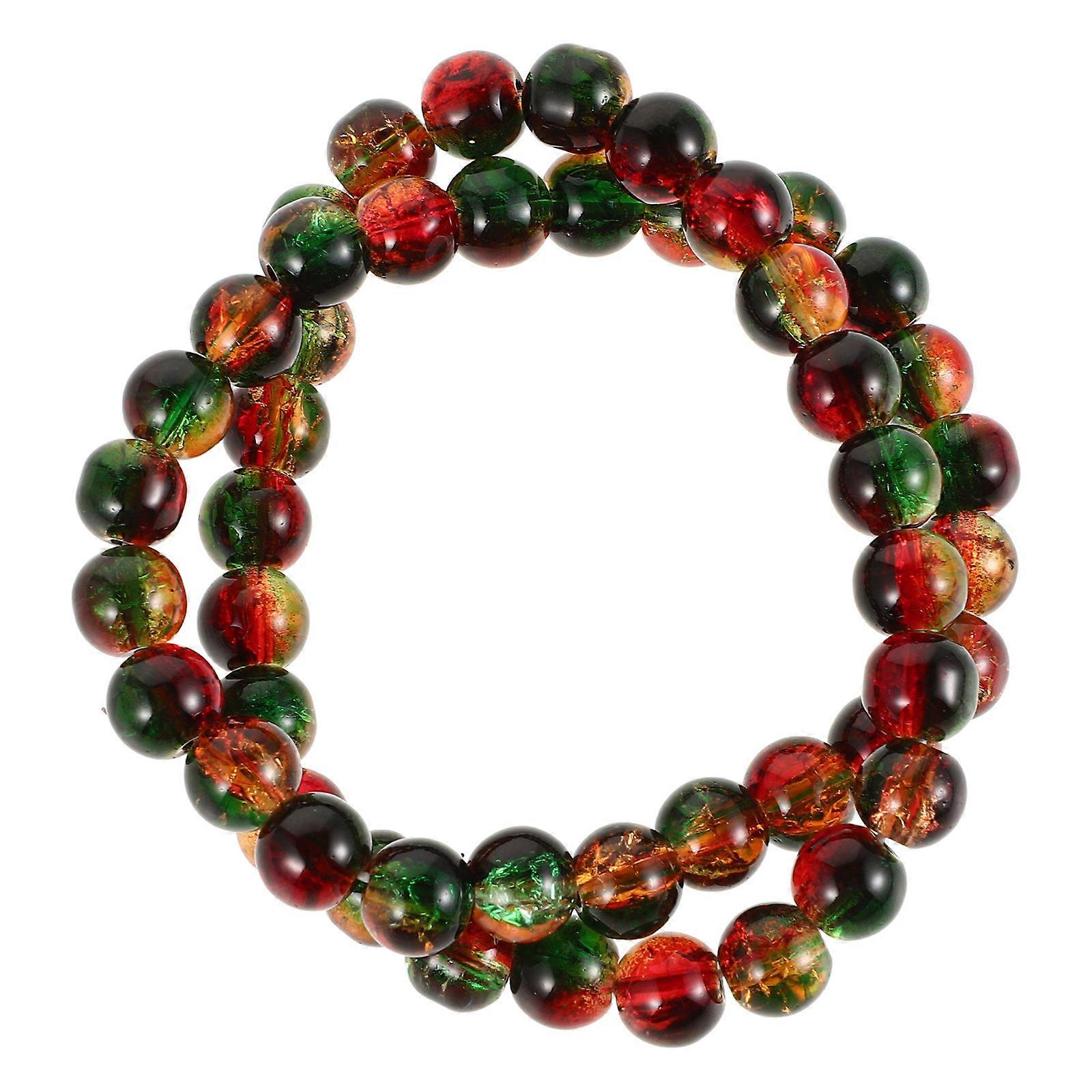 Christmas Jewelry Bead Bracelet with Artificial Crystal and Assorted Color for Decor Versatile