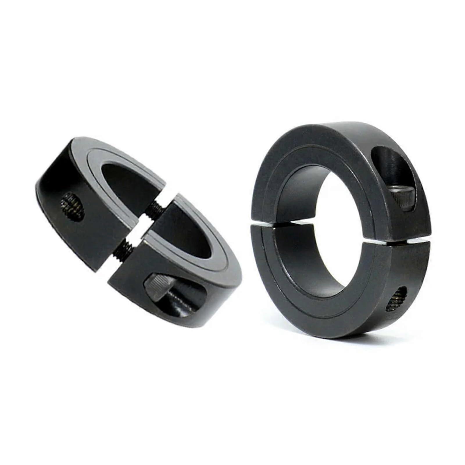 Double Split Shaft Collars with Oxidized Set Screw Style, Inner Diameter 3-100mm, Stock Available 30-54-15mm