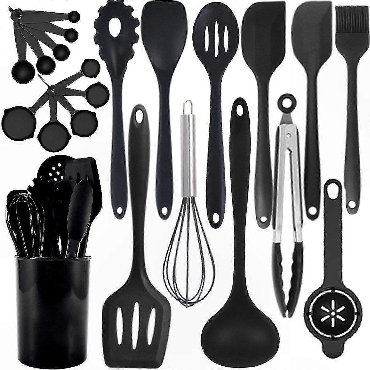 Silicone Kitchen Cookware Set with Essential Utensils for Everyday Meal Preparation