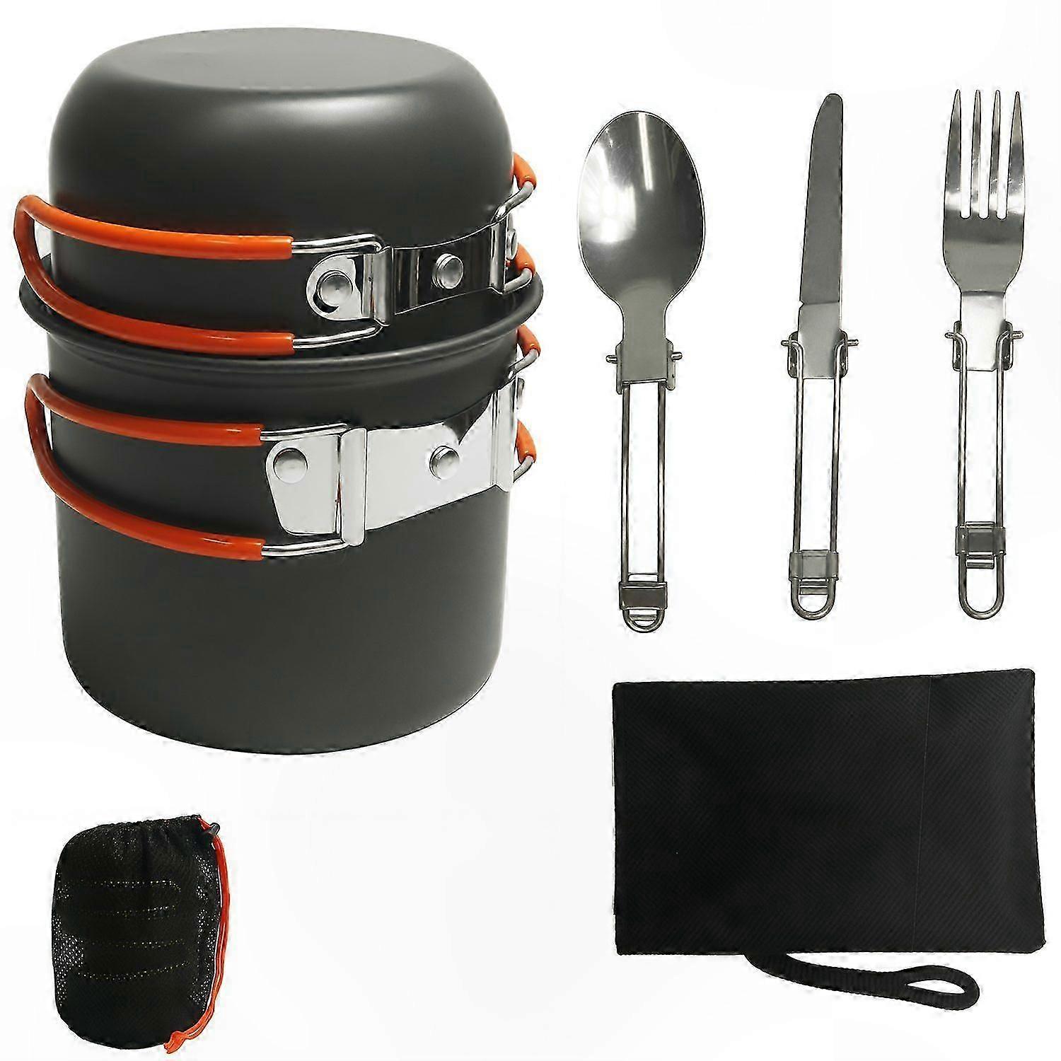 Cookware Set with Storage Bag for Camping and Outdoor Activities