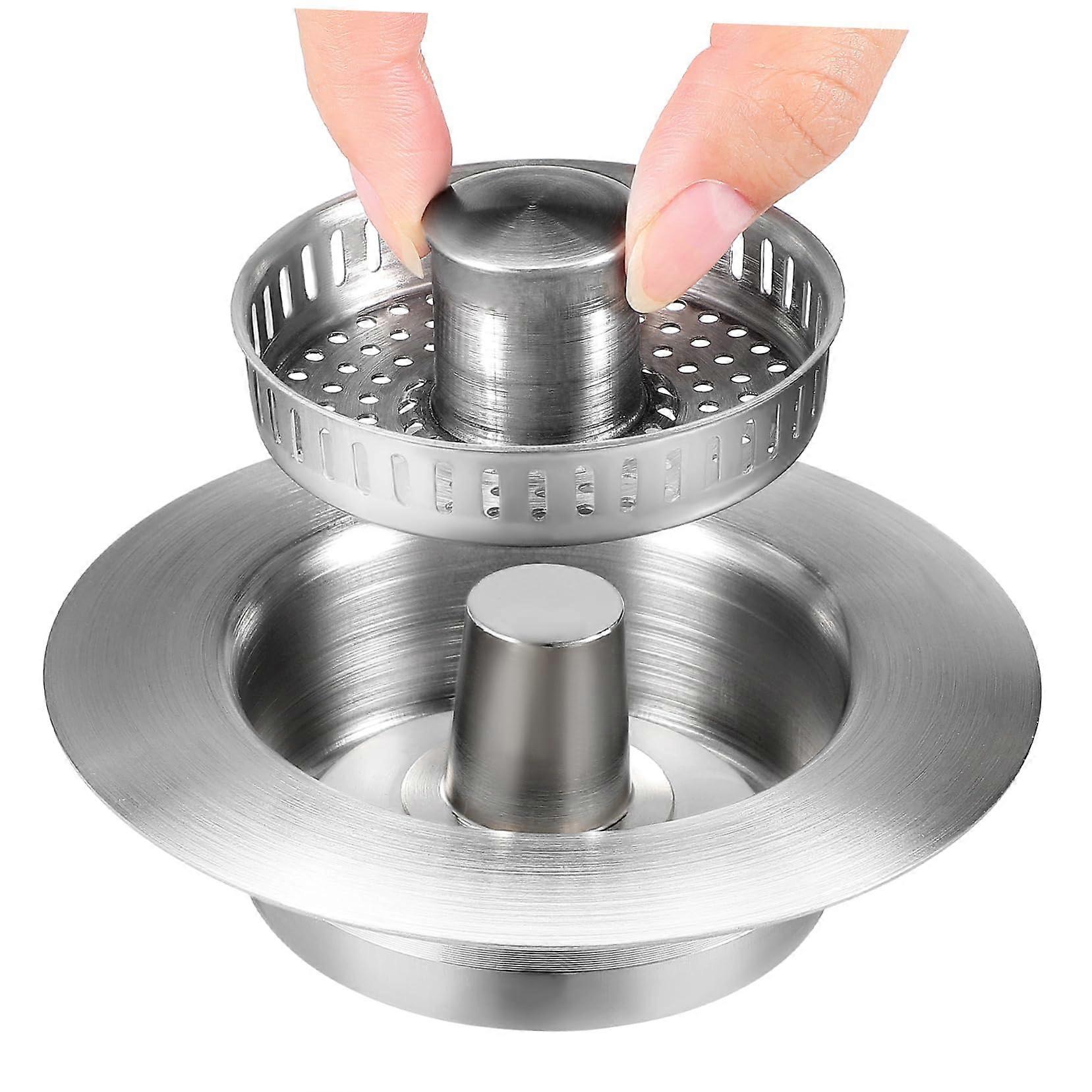 Kitchen Sink Stopper - Stainless Steel Strainer Basket Plug for Easy Maintenance, Universal Fit, & Drain Catcher