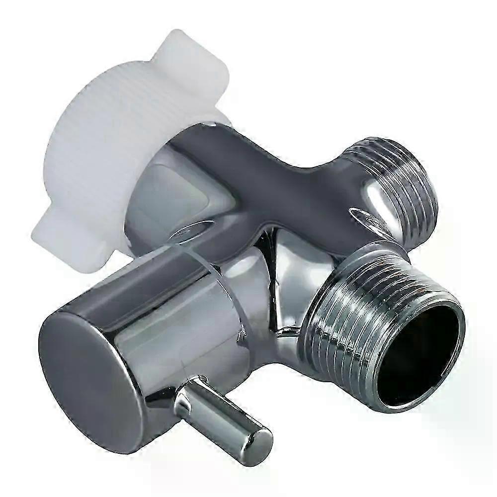 3-way T-adapter Replacement Brass Silver Connector 7/87/81/2 or 3/8 Handheld Bidet hwy