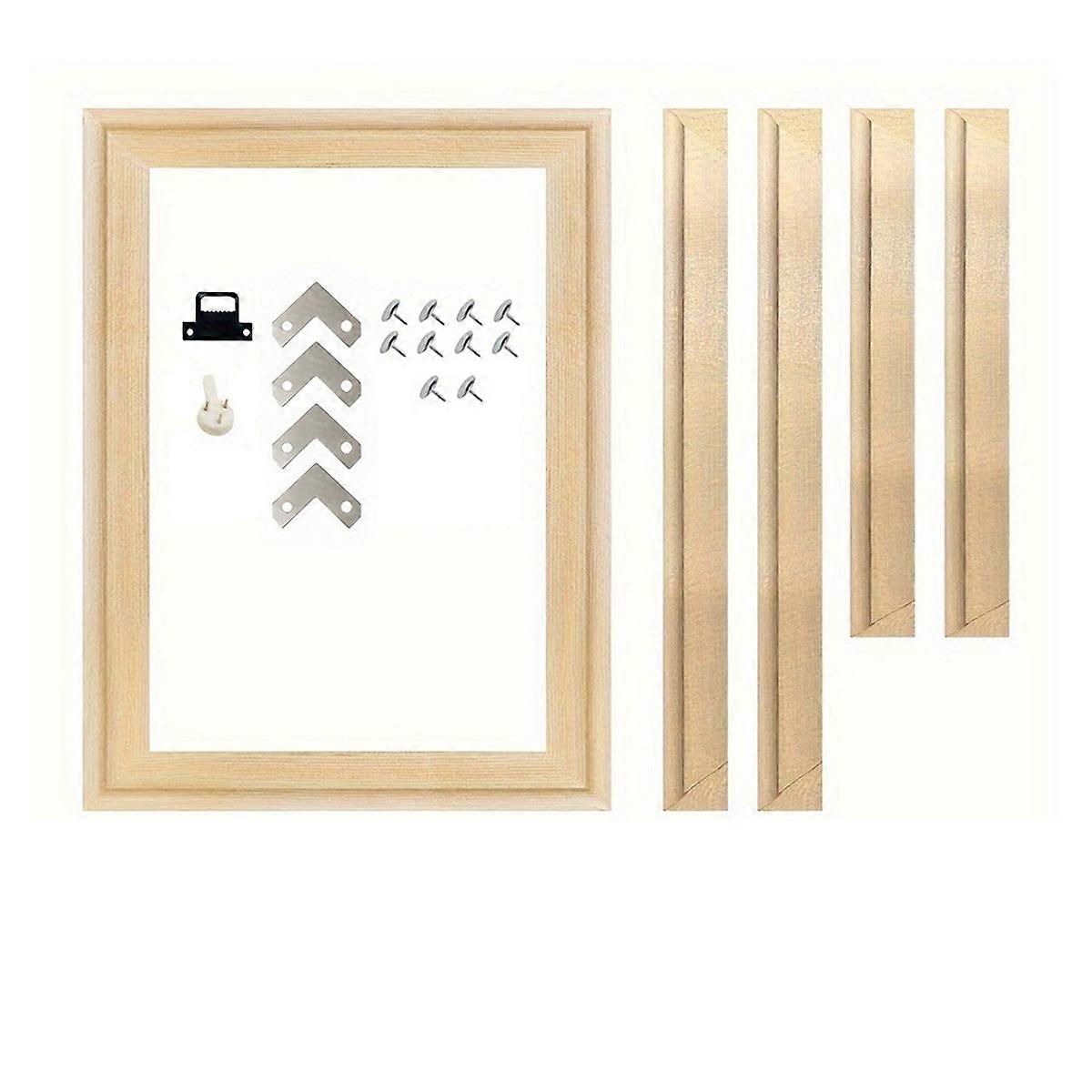 2 Pack 12inx16in DIY Wood Canvas Stretcher Bars, Canvas Frames Kit-Easy to Assemble,Wooden Frames Kit for Oil Painting