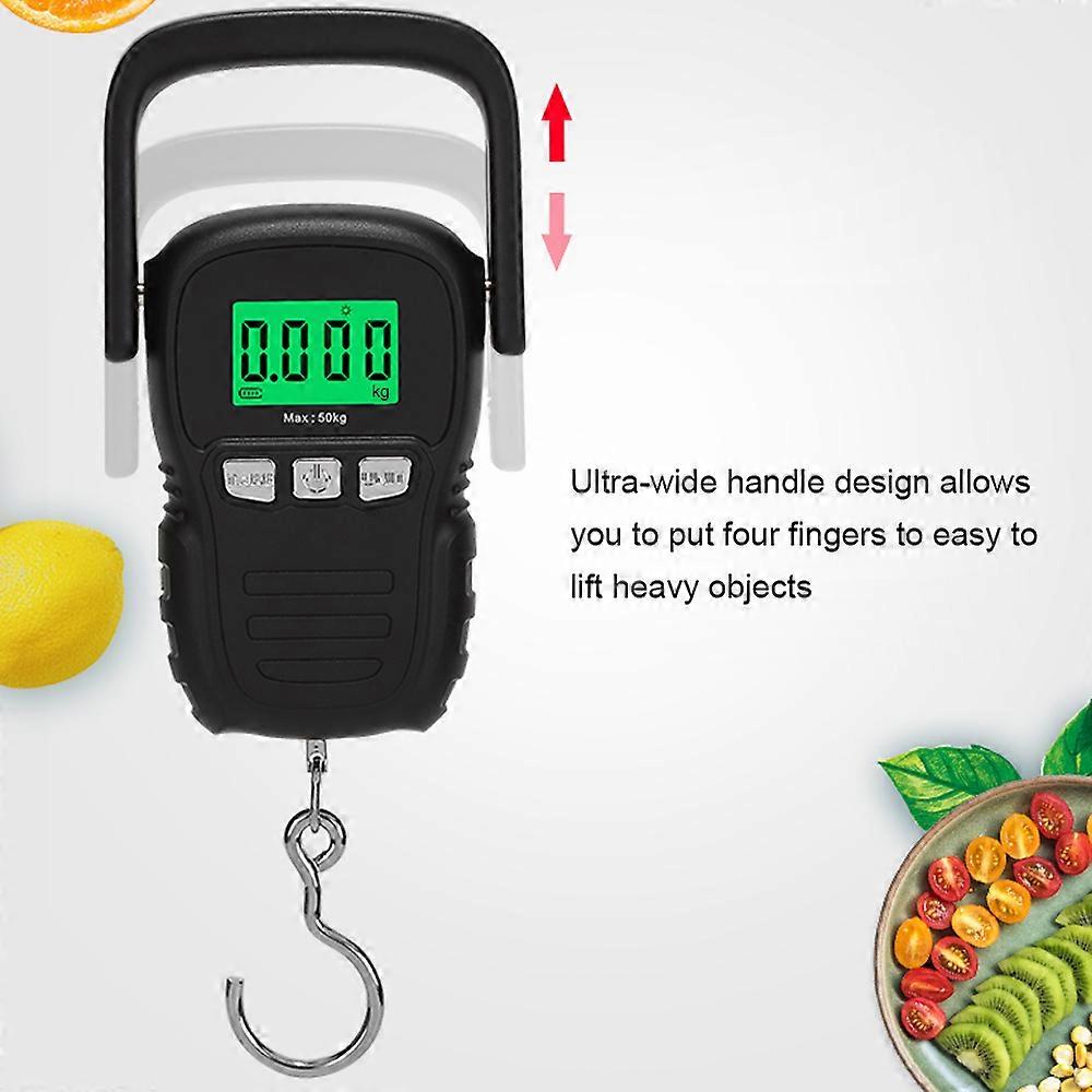 50kg Mini Portable Electronic Scale with LED Backlight & Tape