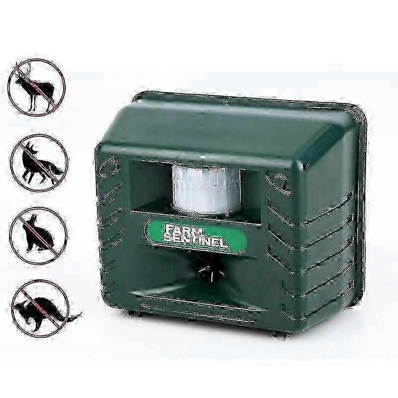 Ultrasonic Animal Repellent with Motion Sensor & Alarm for Rats, Mice, Cats, Dogs, and Deer