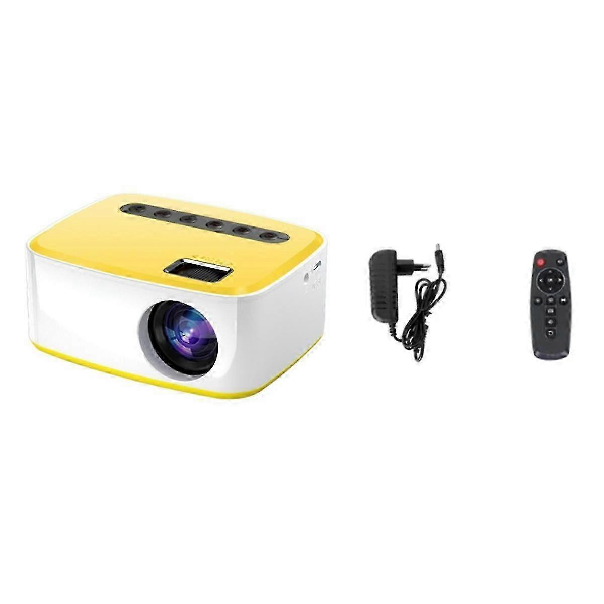 Projector LED 1080P Same-Screen Version Wireless Mobile Phone MINI Projector Home Theater Video Player EU Plug-B