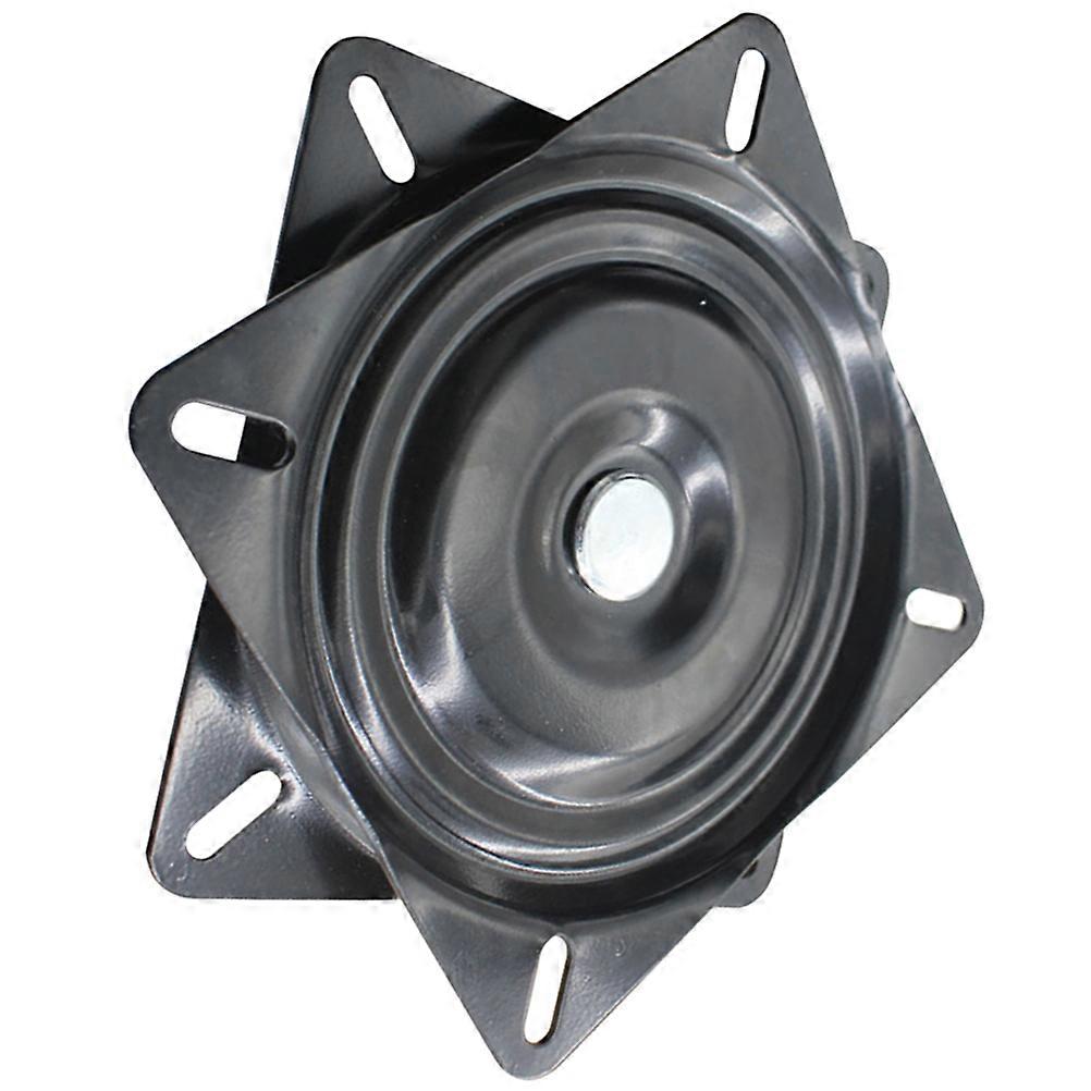Black Painted Metal Swivel Plate with Built In Bearing Track for Rotating Furniture Bases – Ideal for Bar Stools, Sofas, Recliners, and Display Stands