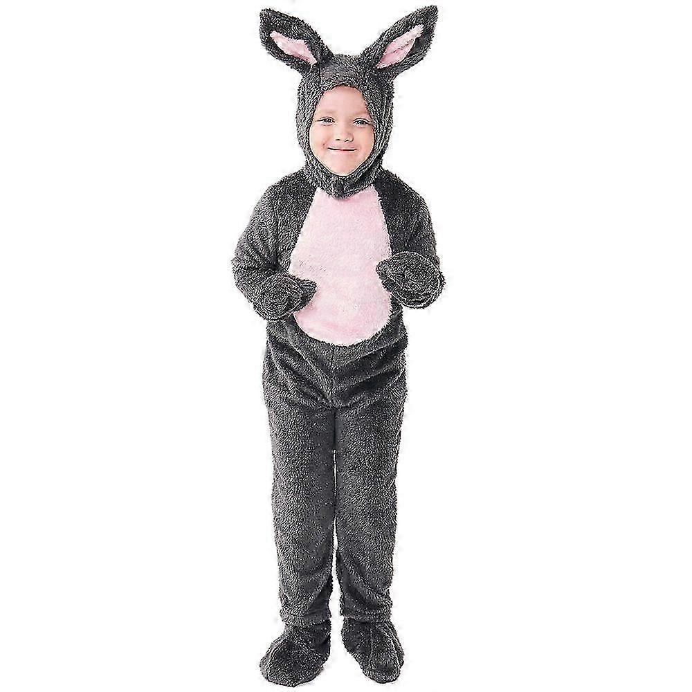 Halloween Boy's and Girl's Grey Plush Rabbit One-Part Pajamas