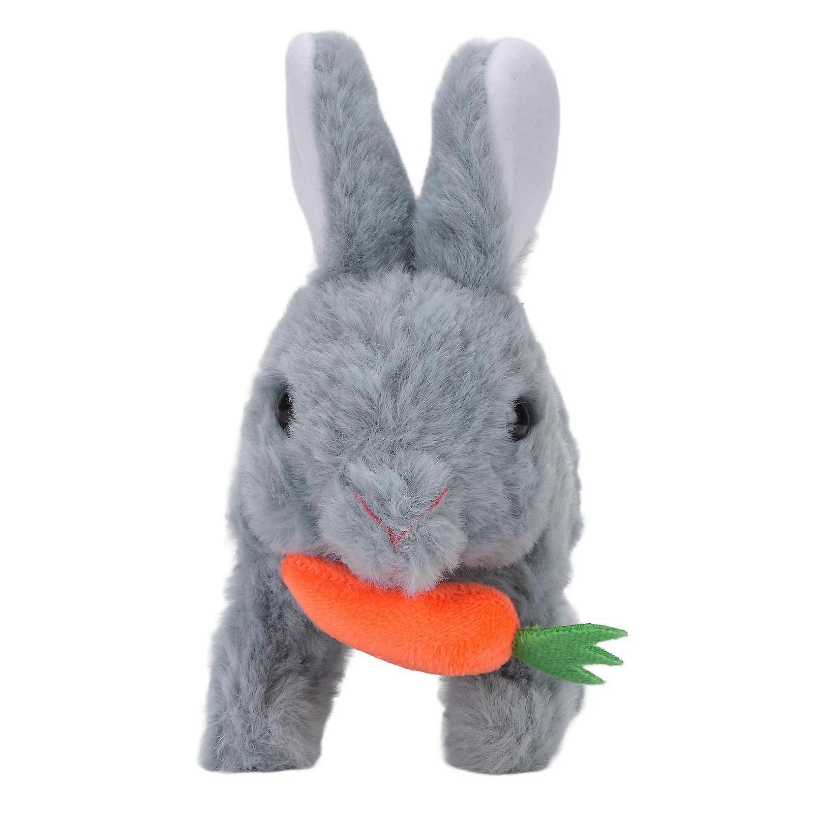 Plush Rabbit Toy Realistic Bunny Toy Parent Child Interaction Electric Jumping Rabbit for Kids