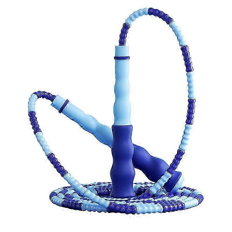 Jump Rope Soft Beaded Adjustable Tangle Free Segmented Fitness Skipping Rope Handle Wireless
