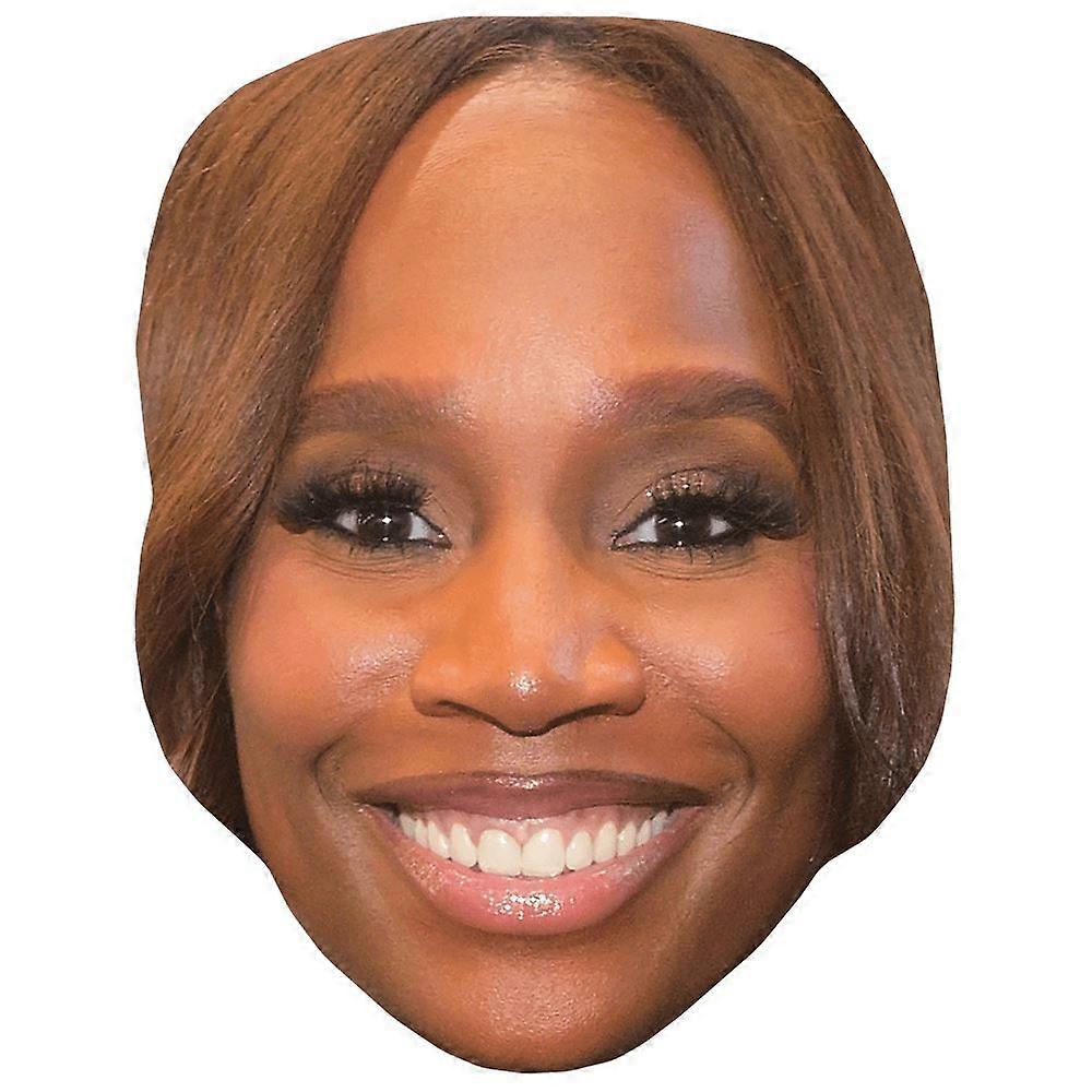 Ebonie Ward (Smile) Celebrity Mask, Flat Card Face