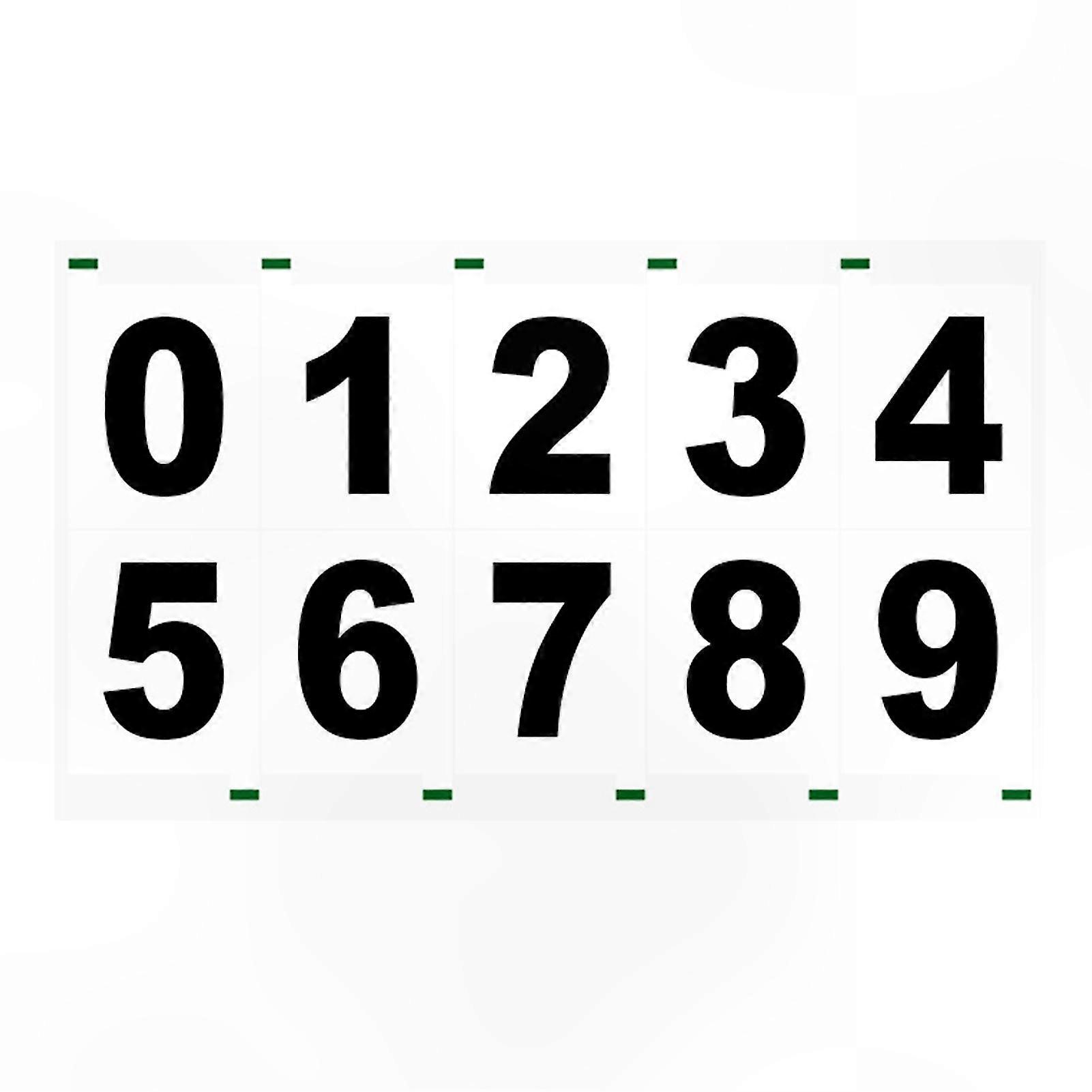 Reflective Outdoor Mailbox Numbers for Weatherproof Decoration