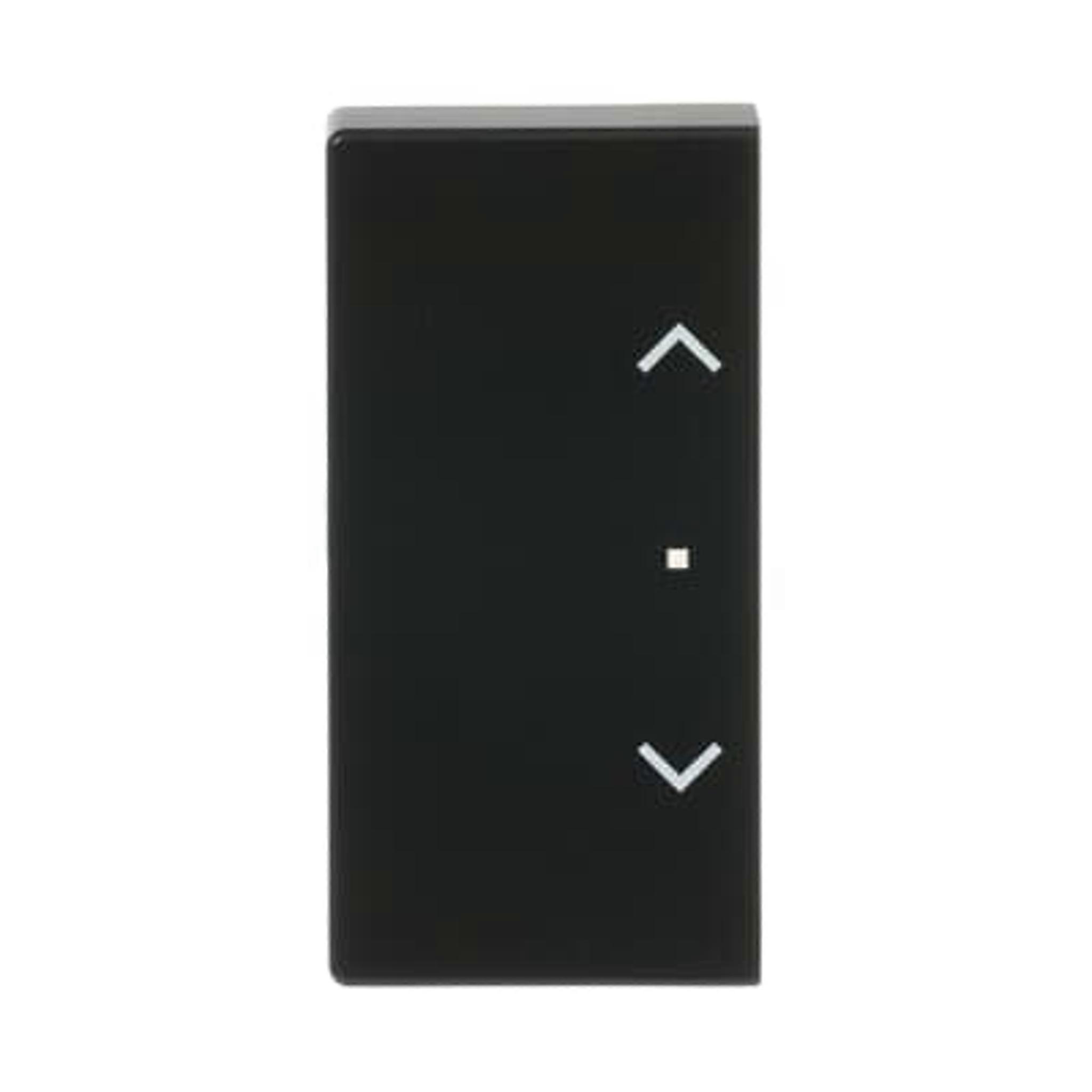 Wipschakelaar, 2-weg links/rechts, blindsymbool, diverse oppervlakteprogramma's, matzwart