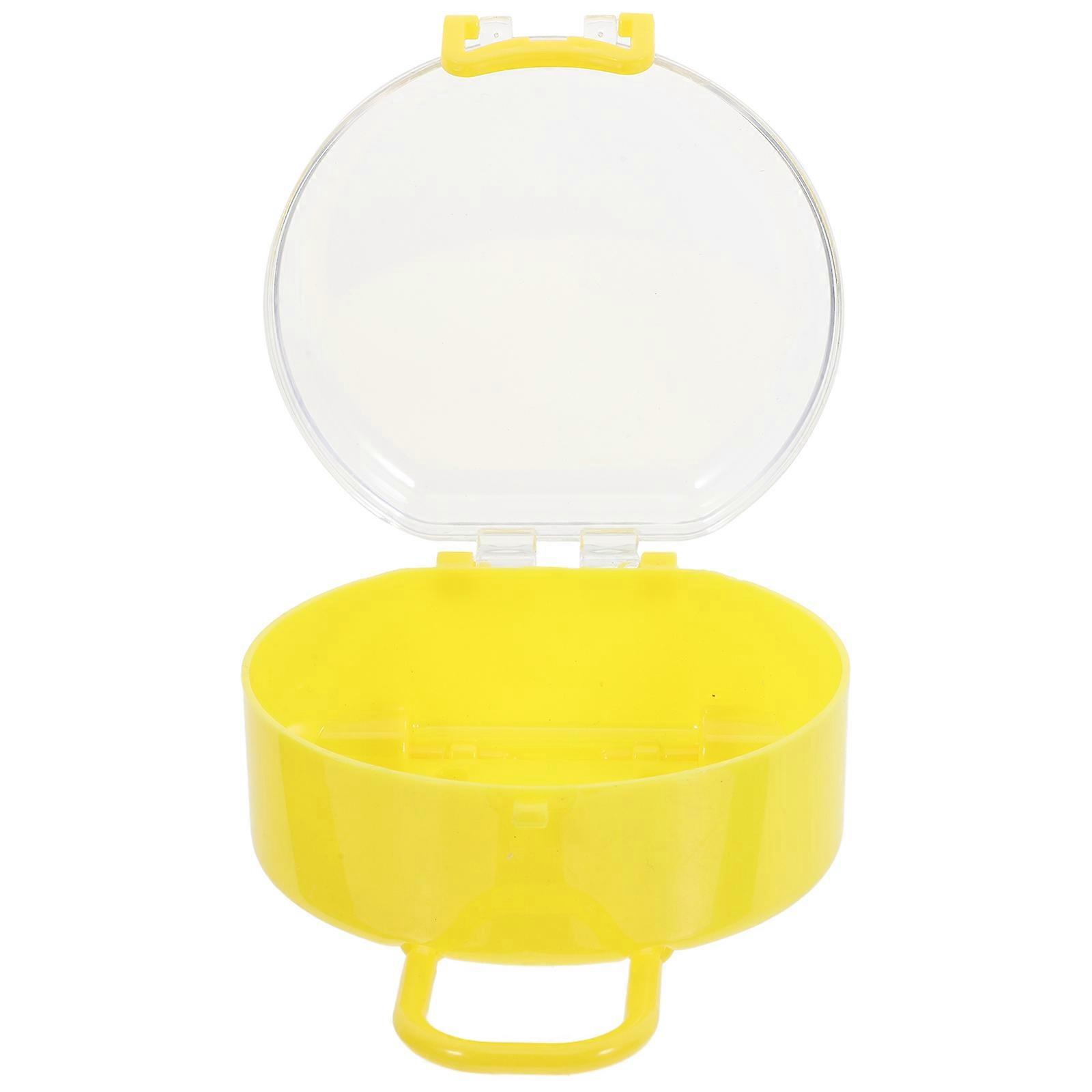 Cute Mini Suitcase Storage Box for Small Items Made of Yellow for Travel and Organization 12PCS