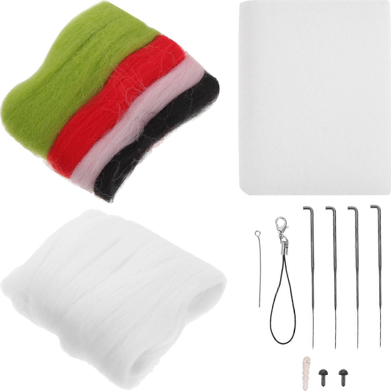 Diy Felting Crafts Material Handcrafted Felting Set Plaything Assorted Color 3X8.5X11.5CM Needle Felting 1Set