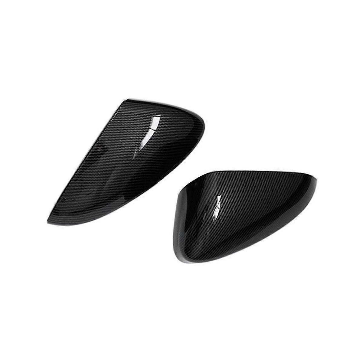 1Pair Car Rearview Mirror Cover Trim for Mondeo 2013-2021 US Version Side Wing Mirror Caps ABS Carb