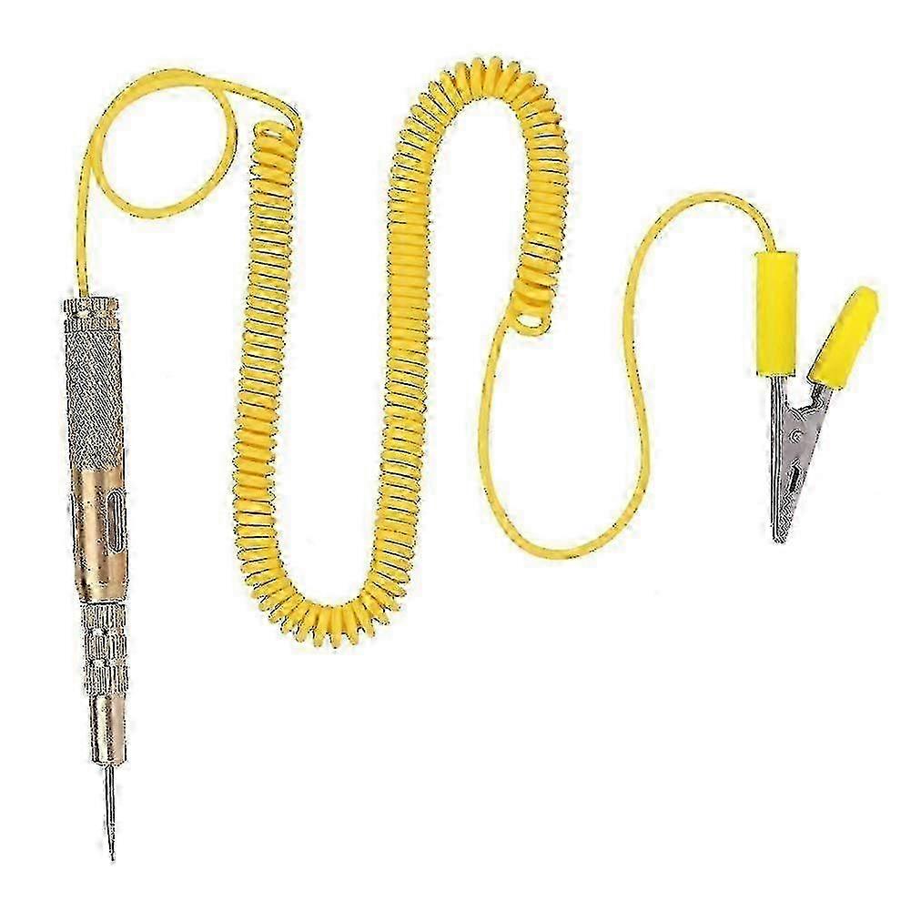 2025 Auto Car Vehicle Circuit Tester Dc 6v 12v 24v Bulb Voltage Test Pen Pencil Yellow Circuit Tester Pen Pencil Popular Db