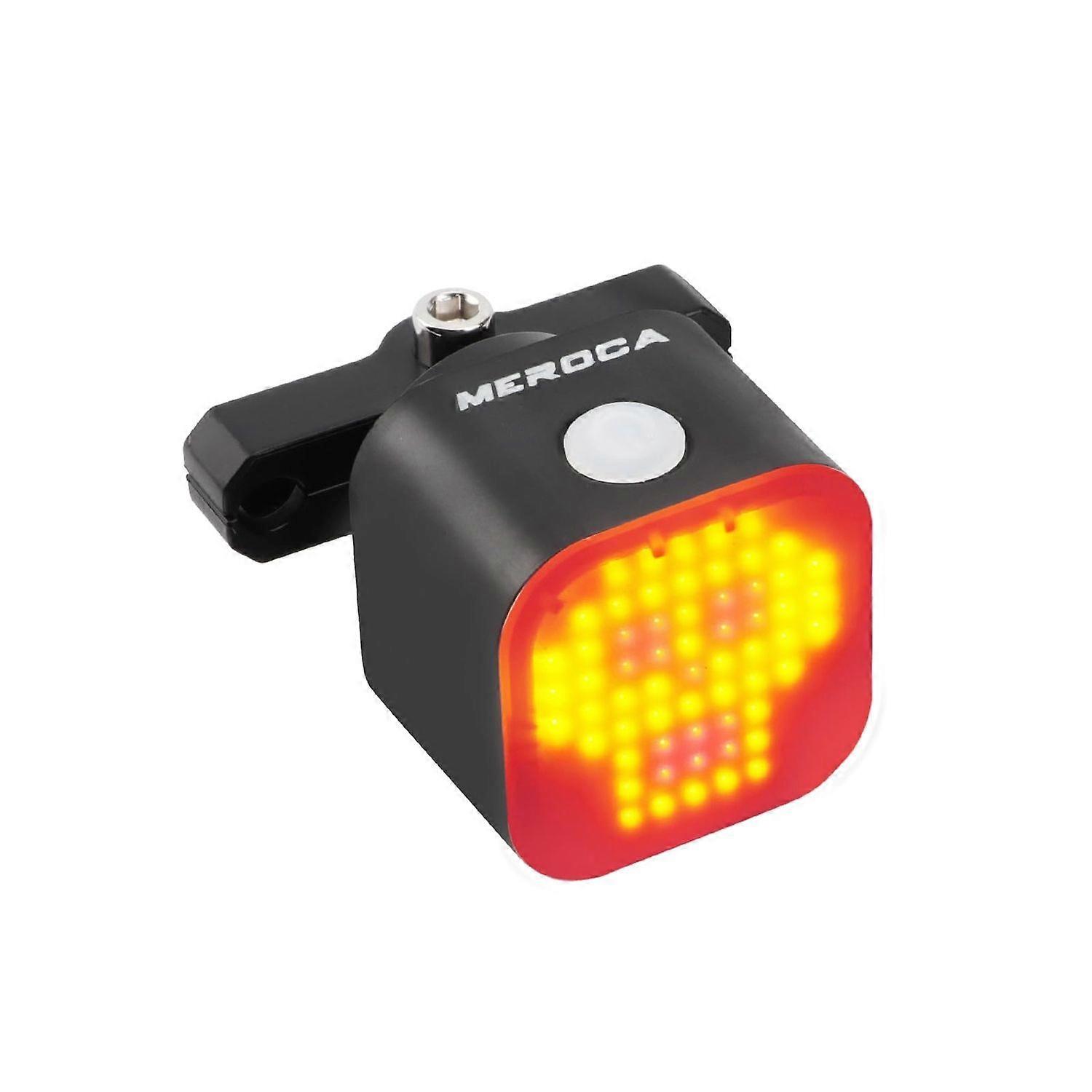 USB-C Rechargeable Smart Bike Tail Light, 13 Night & Daytime Modes, IPX4 Waterproof, Sturdy Flexible Mount, AirTag Installable Bicycle Lights for Adul