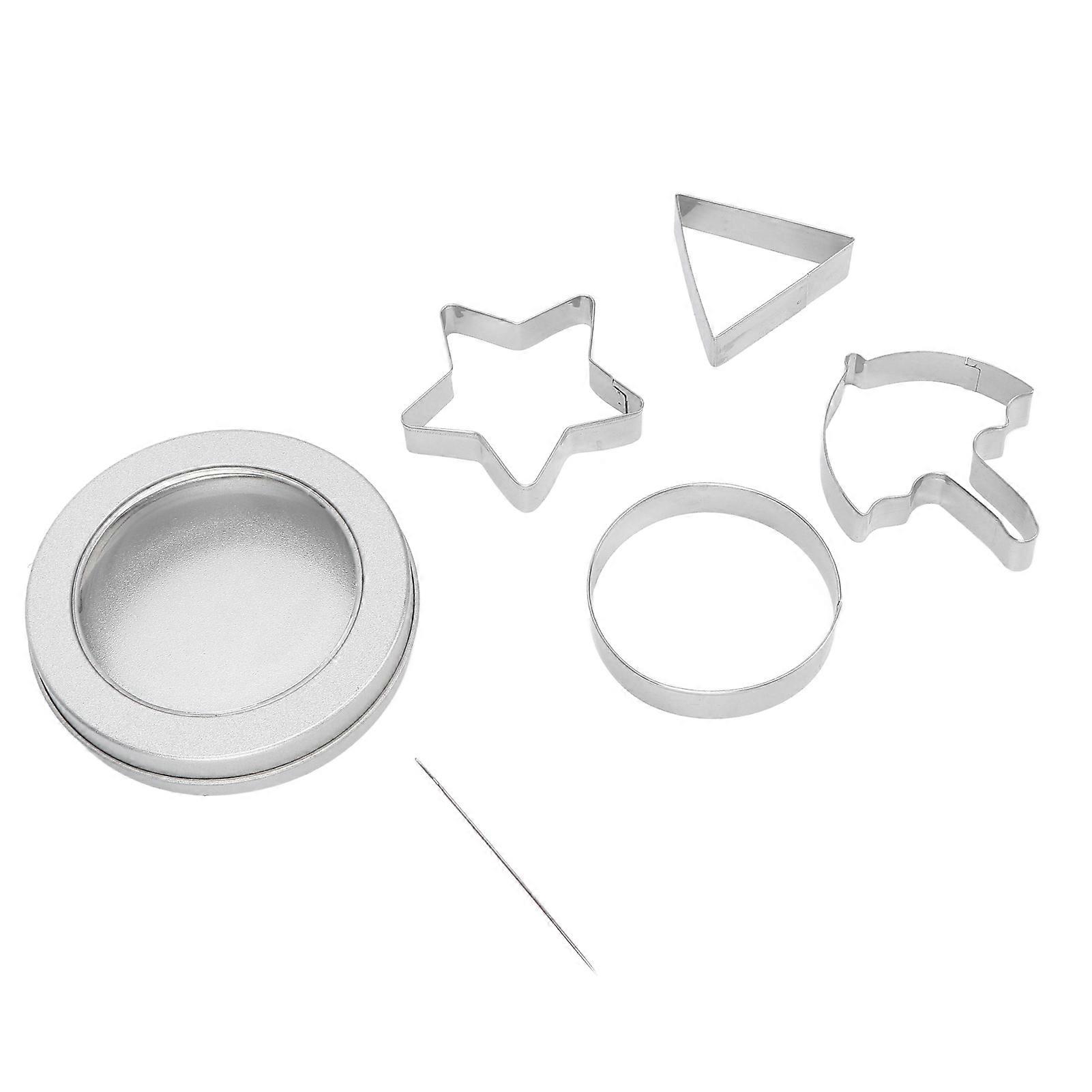 DIY Bath Salt Ball Mold Set, Tinplate Triangular Round 7x6cm