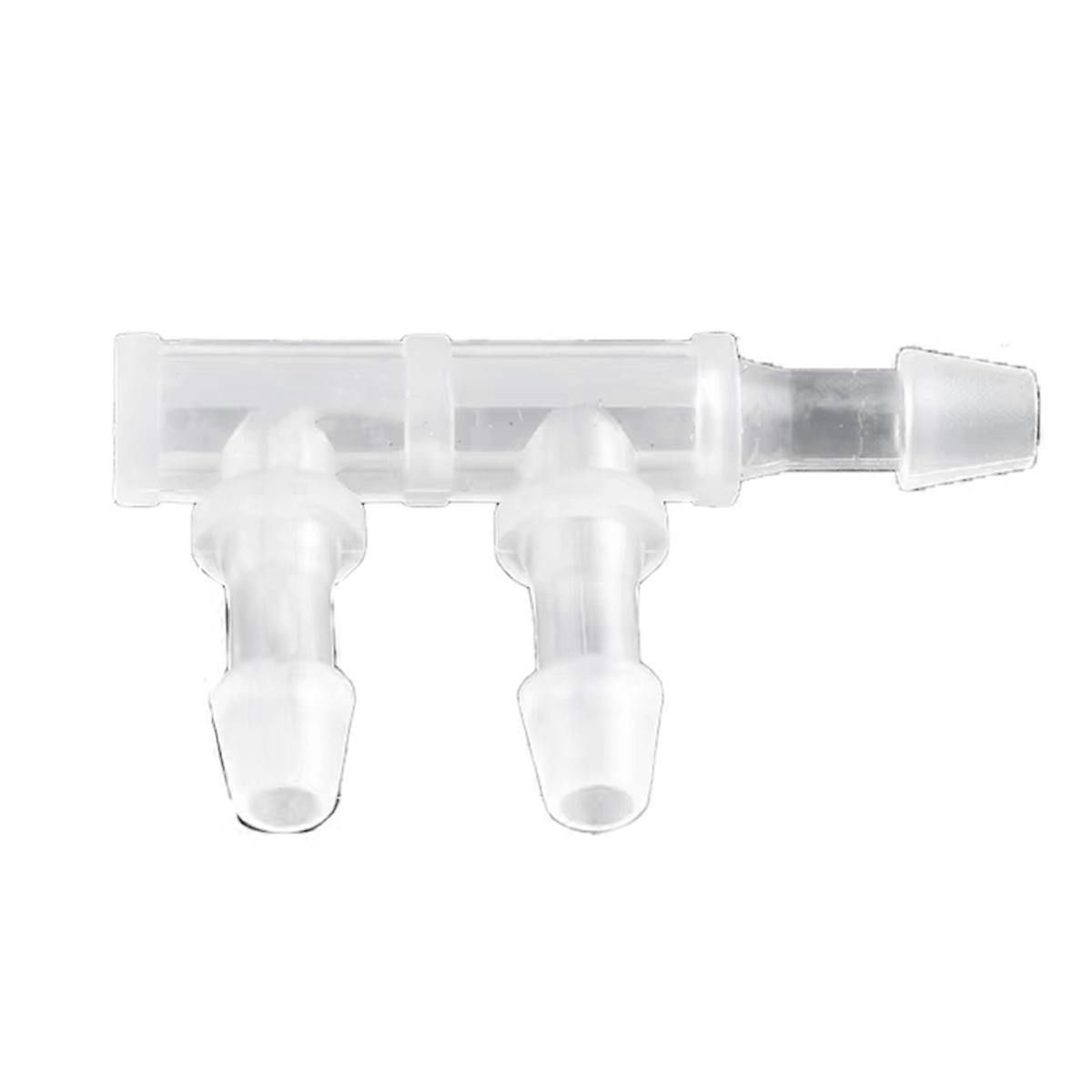 30 Pcs F-Type Three Way Connector PP Side 3.9mm Water Pipe Joint Aquarium Fish Tank Hose Pagoda Water Separator