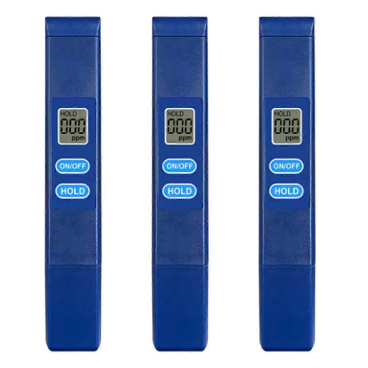 TDS Meter Digital Water Quality Tester 0-9990PPM LCD Display Water Quality Testing Pen Alloy Electrode Probe