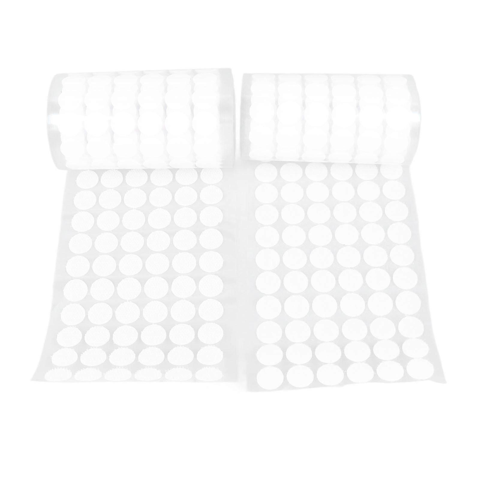 self adhesive hook and loop dots 2 rolls 1.5cm 504 pairs