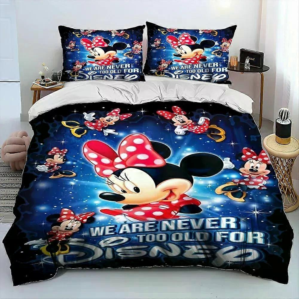 TE3300 Mickey Minnie Mouse duvet cover pillowcase bedding set, boys and girls cute duvet cover pillowcase, home comforter set