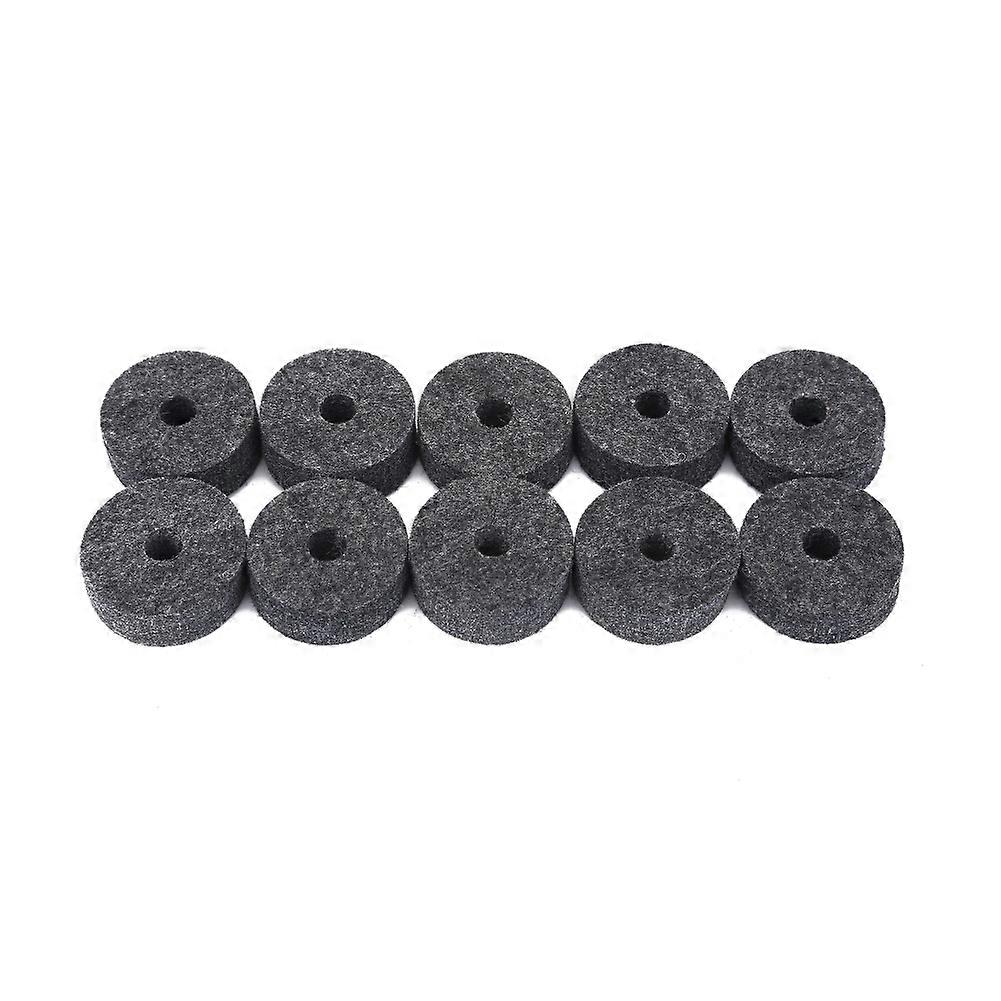 10 Pcs Jazz Cymbal Felt Pads Musical Instrument Accessories Grey