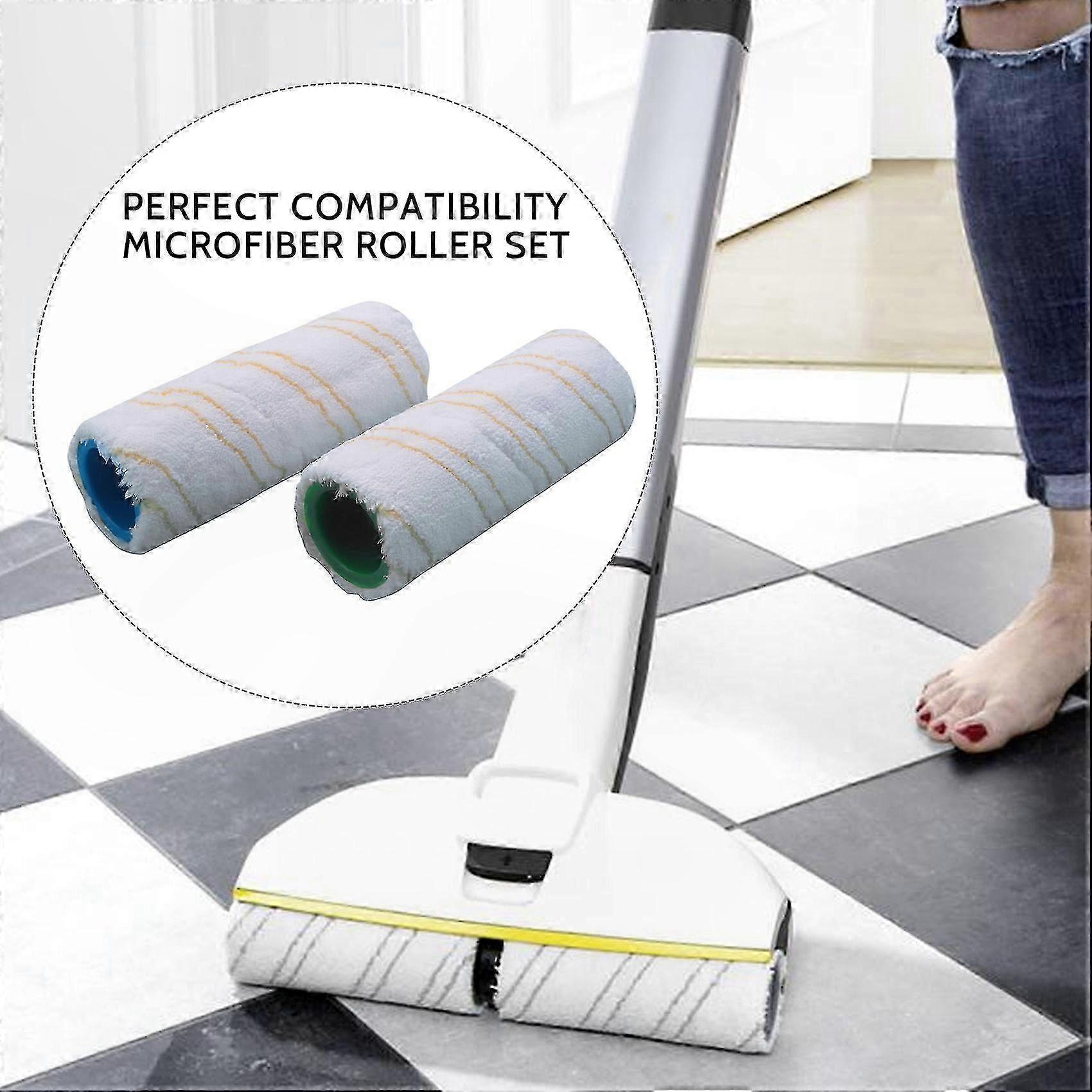 8-Piece Roller Set for Electric Floor Models FC7, FC5, FC3, FC3D, 2.055-007.0, 2.055-006.0