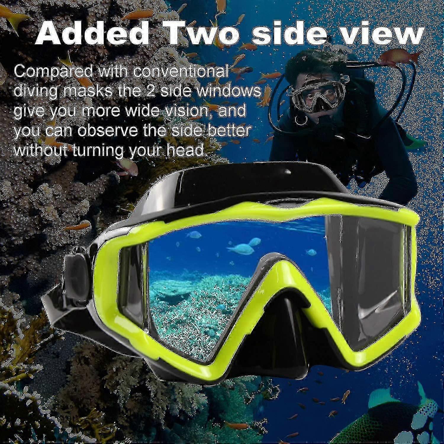 Diving Mask Anti-fog Swimming Snorkel Mask Suitable For Adults Scuba Dive Swim Snorkeling Goggles Masks