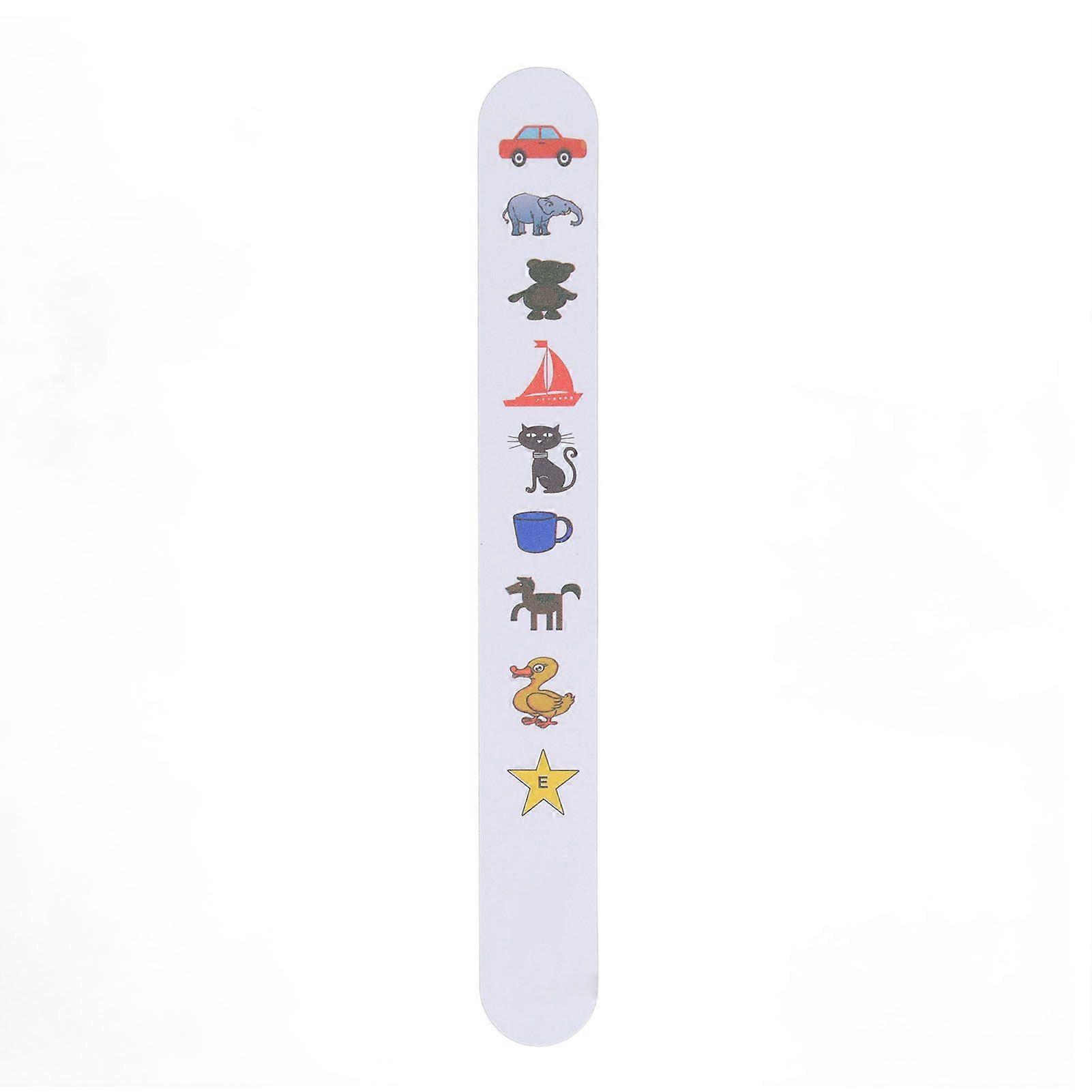 Fixation Stick Vision Tester Professional Kids Bright Color Cartoon Pattern Vision Optometry Test Card