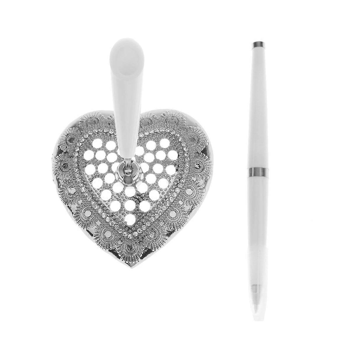 Pen with Holder Love Heart Shaped for Table Pen
