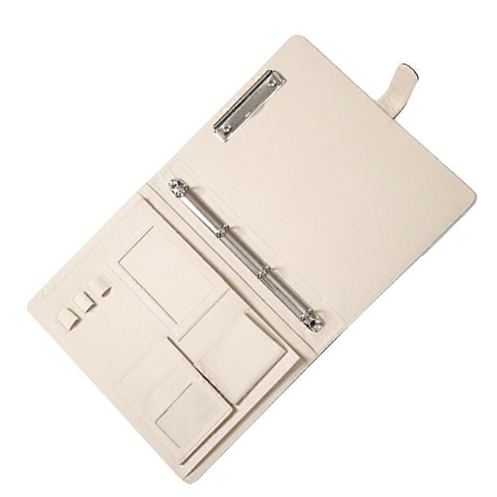 PU Notebook Binder for Paper Filing 2Pcs Professional Loose Leaf Ring Binder